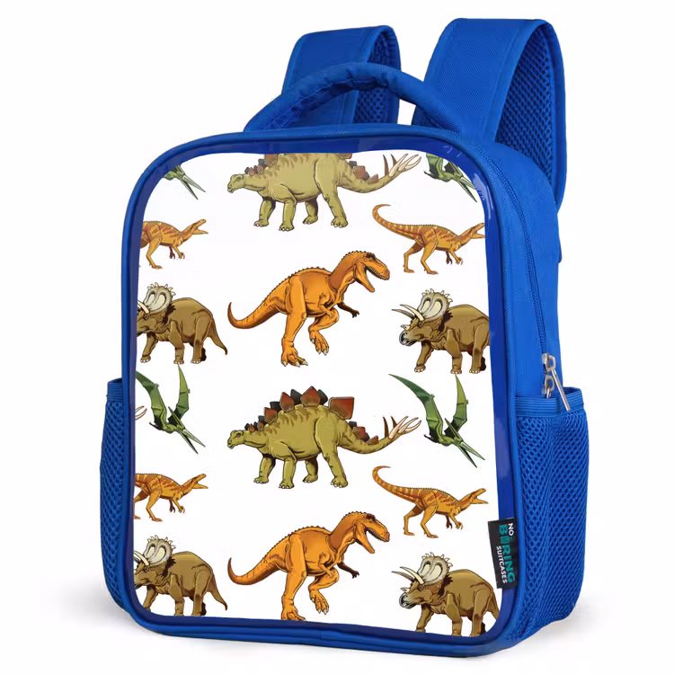 Kids backpack - Blue - Dinosaur - Drawing - Kids - Kids - Kids. — 3