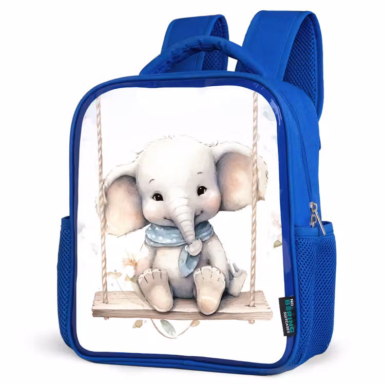 Kids backpack - Blue - Elephant - Animal - Children — 3