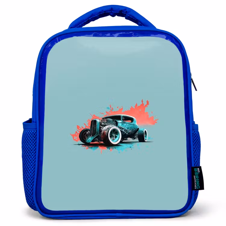 Kids backpack - Blue - Hotrod turquoise — 1