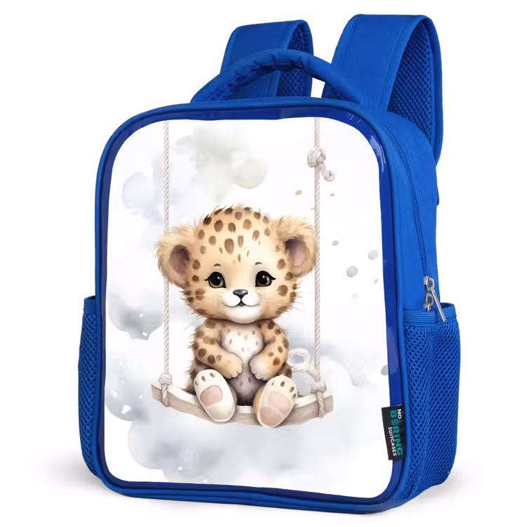 Kids backpack - Blue - Leopard - Animal - Children — 3