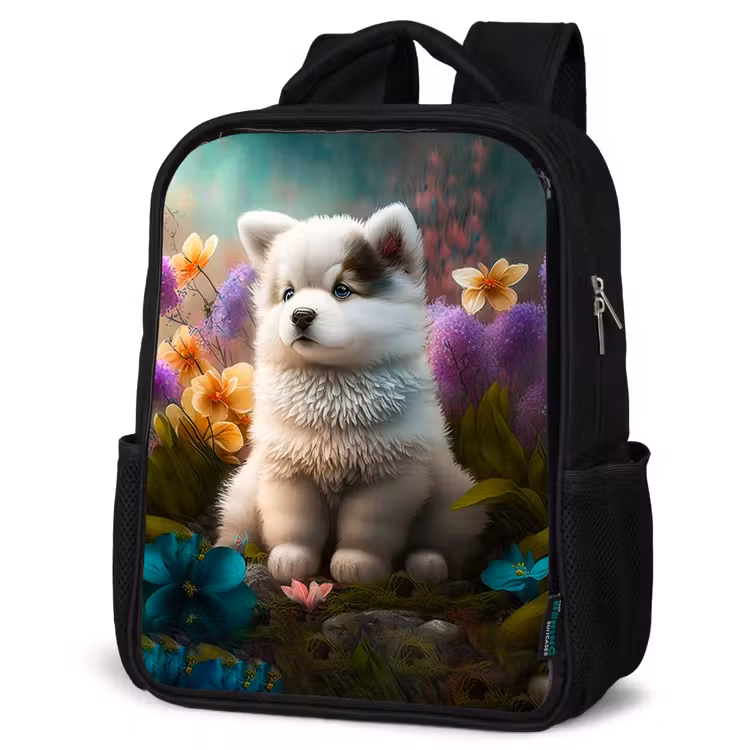 Kids backpack - Black - Fluffy Franky — 4