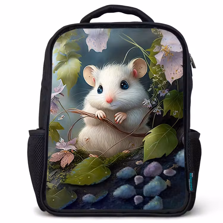 Kids backpack - Black - Muffin Mouse — 1