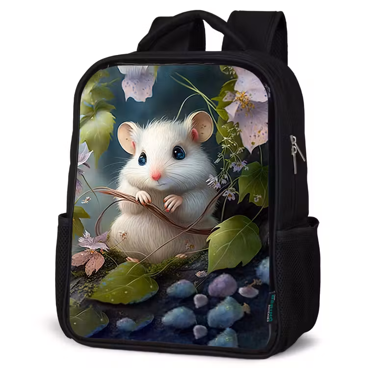 Kids backpack - Black - Muffin Mouse — 4
