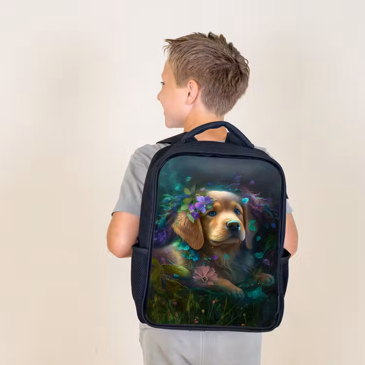 Kids backpack - Black - Polly Pup — 2
