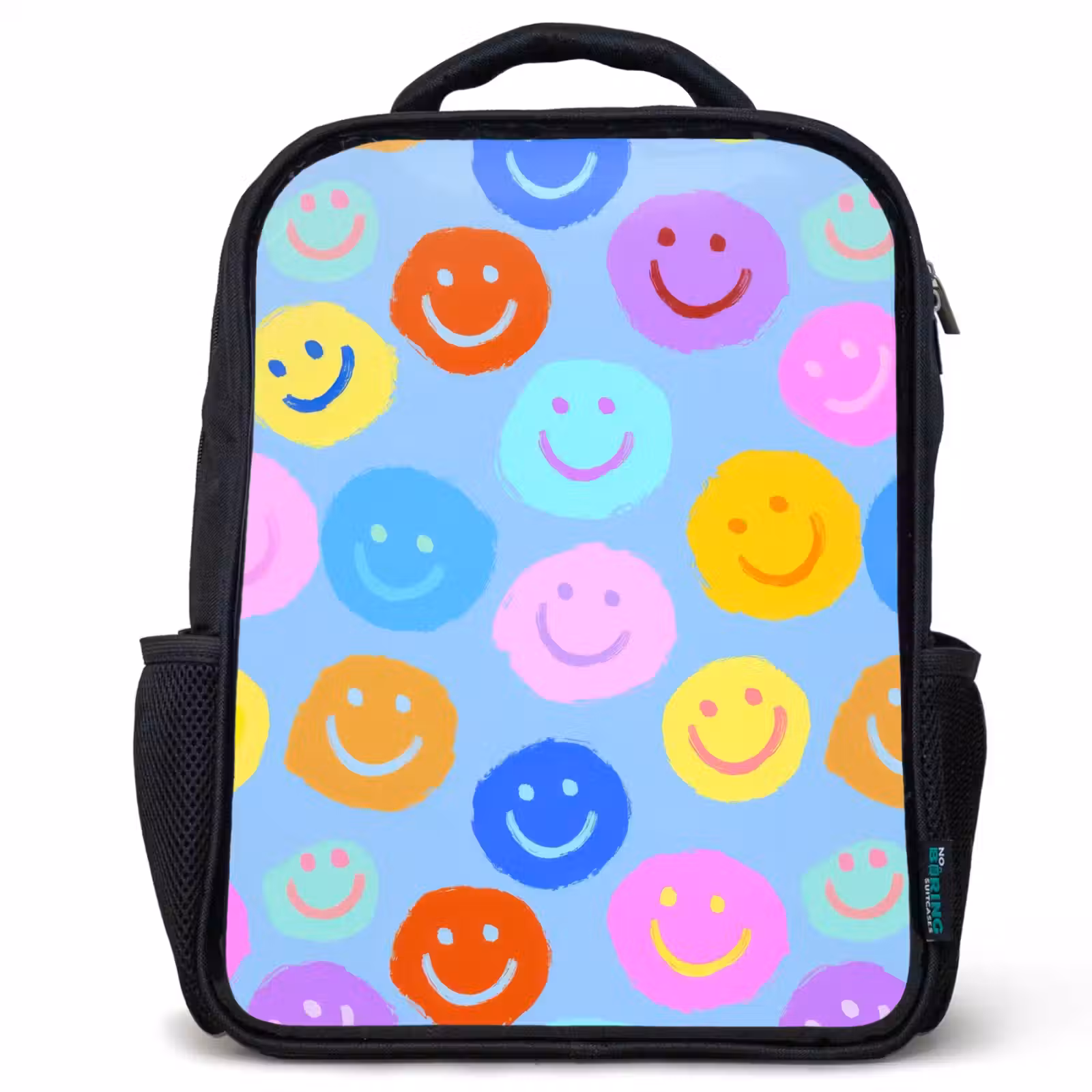 Kids backpack - Black - Smileys - Colorful - Funny — 1