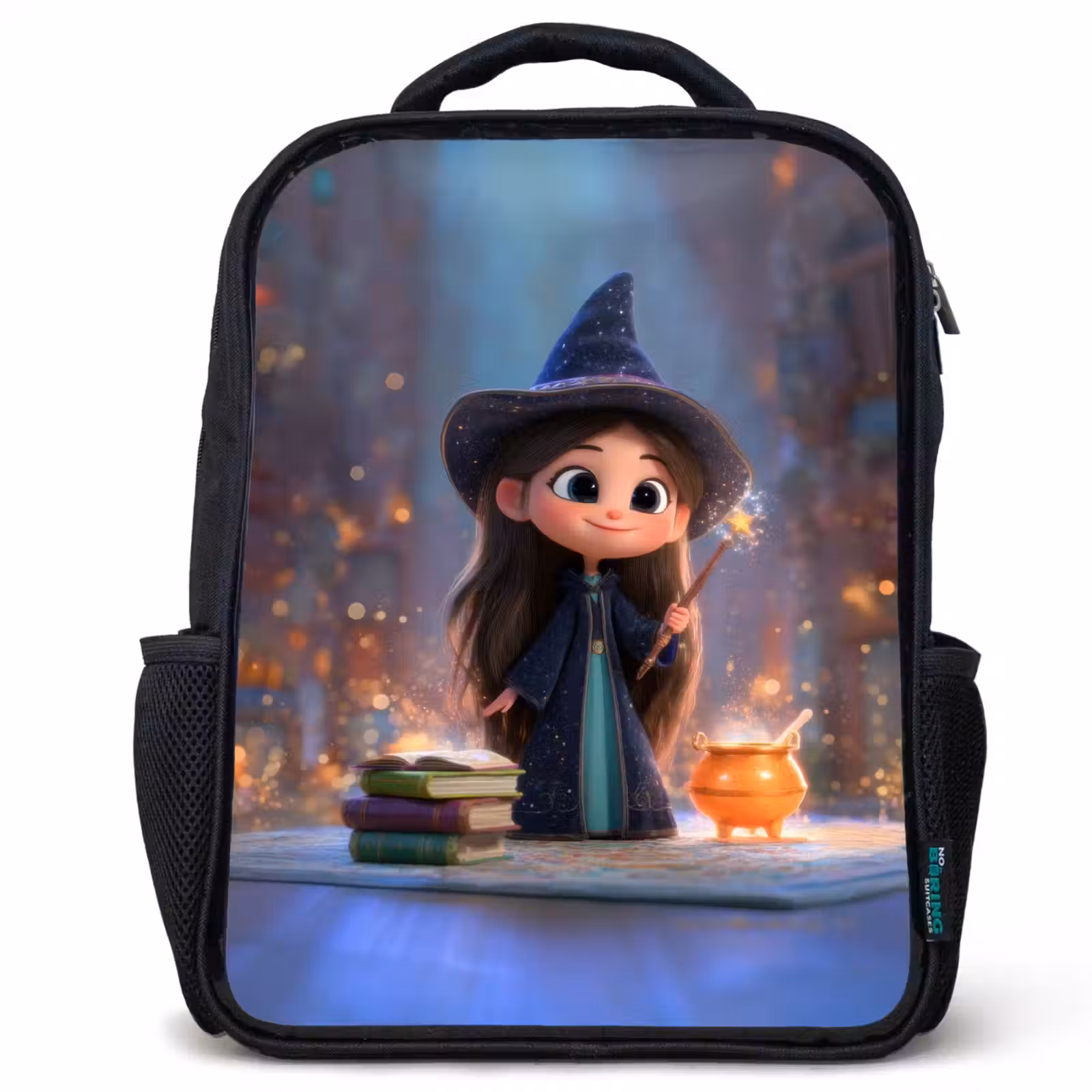 Kids backpack - Black - Enchantress - Magic - Wand - Stars — 1