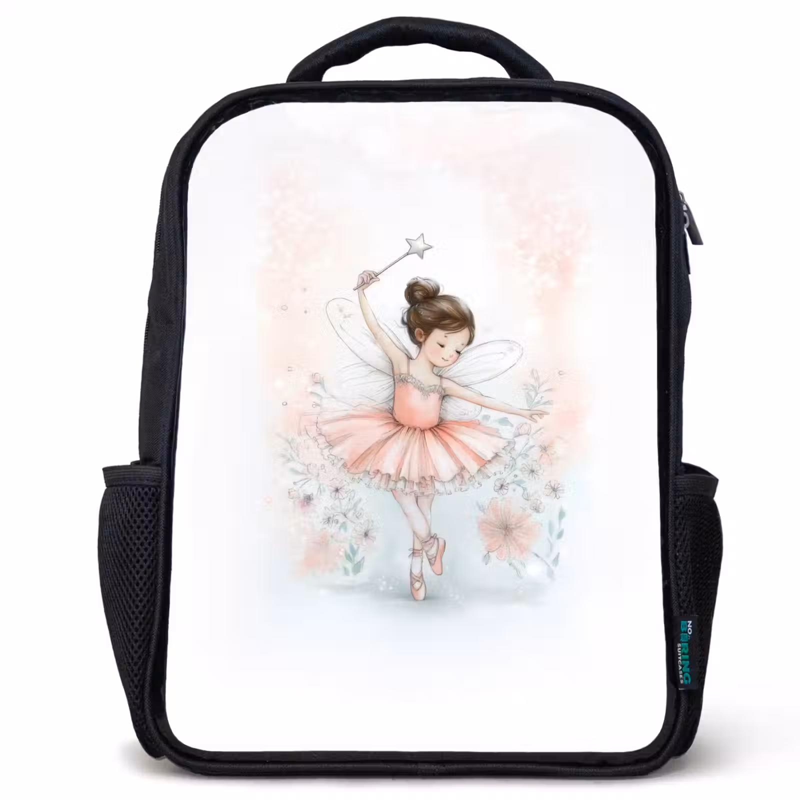 Kids backpack - Black - Ballerina - Fairy - Pink — 1