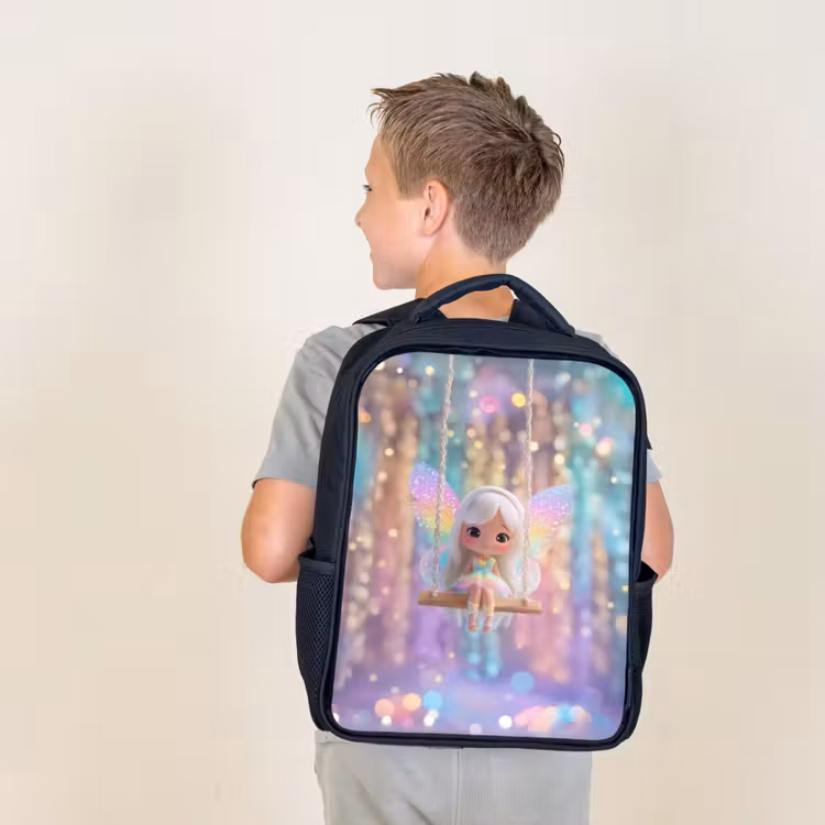 Kids backpack - Black - Fairy - Swing - Purple - Sparklers — 2