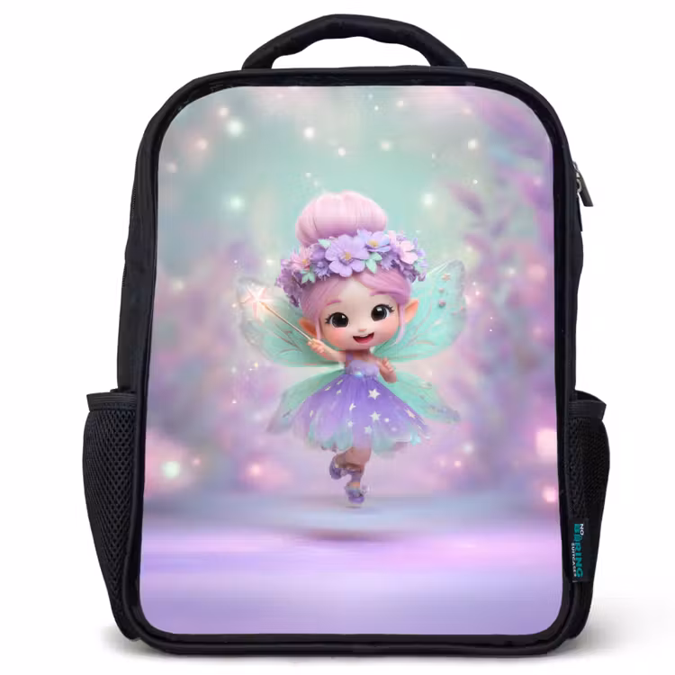 Kids backpack - Black - Fairy - Purple - Fairy — 1
