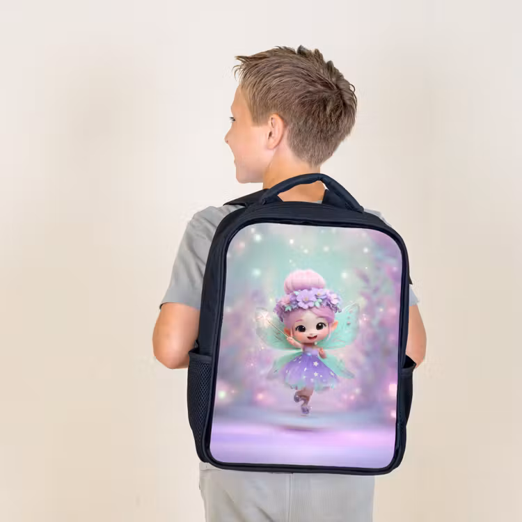 Kids backpack - Black - Fairy - Purple - Fairy — 2