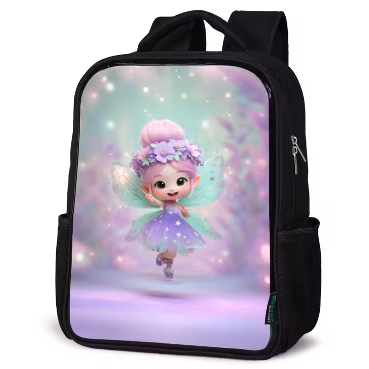 Kids backpack - Black - Fairy - Purple - Fairy — 4