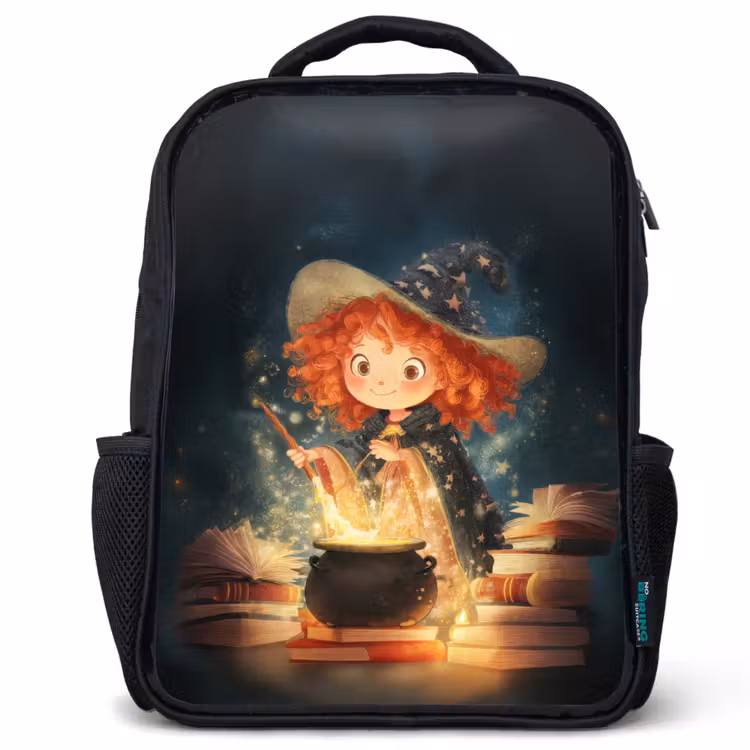 Kids backpack - Black - Enchantress - Girl - Books - Magic — 1