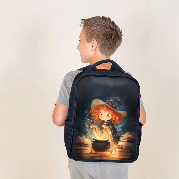 Kids backpack - Black - Enchantress - Girl - Books - Magic — 2