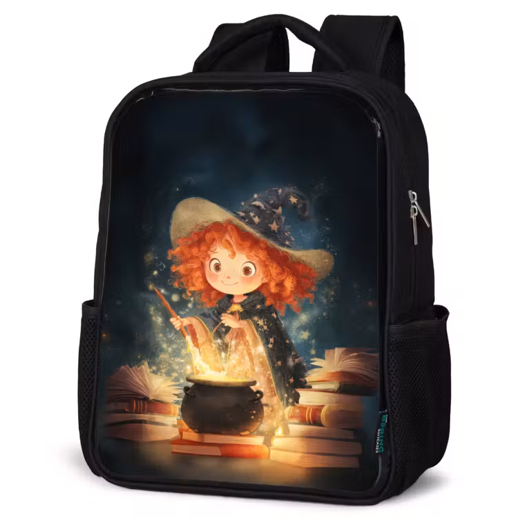 Kids backpack - Black - Enchantress - Girl - Books - Magic — 4