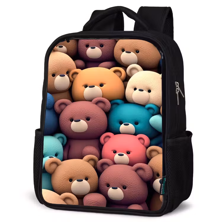 Kids backpack - Black - Bears Bonanza — 4