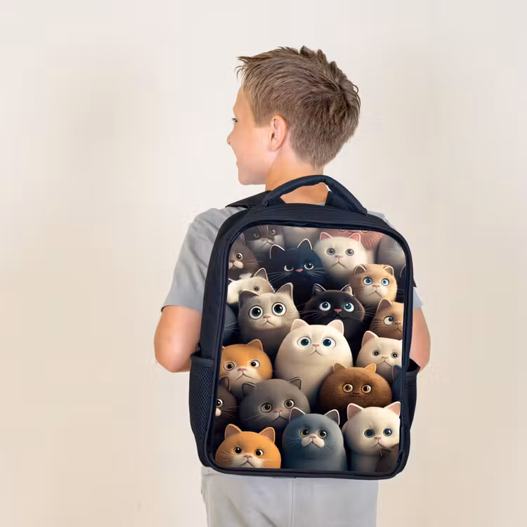 Kids backpack - Black - Cattiness — 2