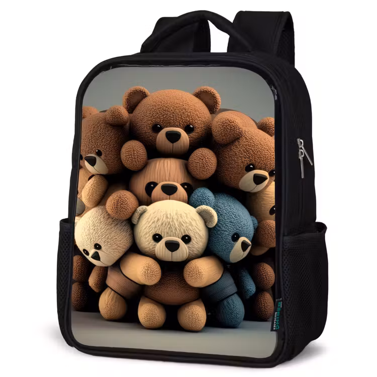 Kids backpack - Black - Cuddle Bears — 4