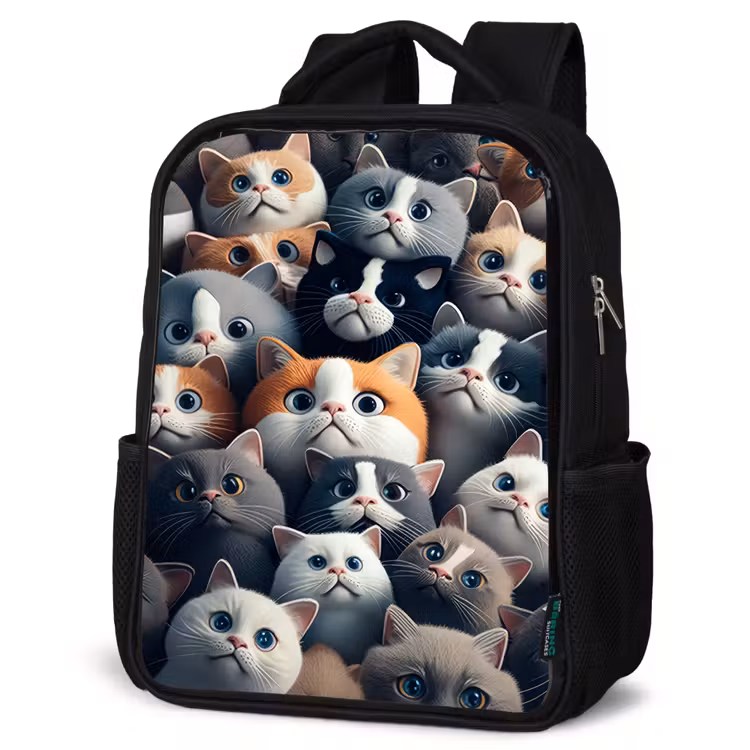 Kids backpack - Black - Cuddly Snouts — 4