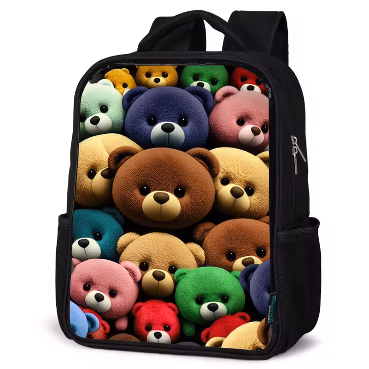 Kids backpack - Black - Pied Bear Gang — 4