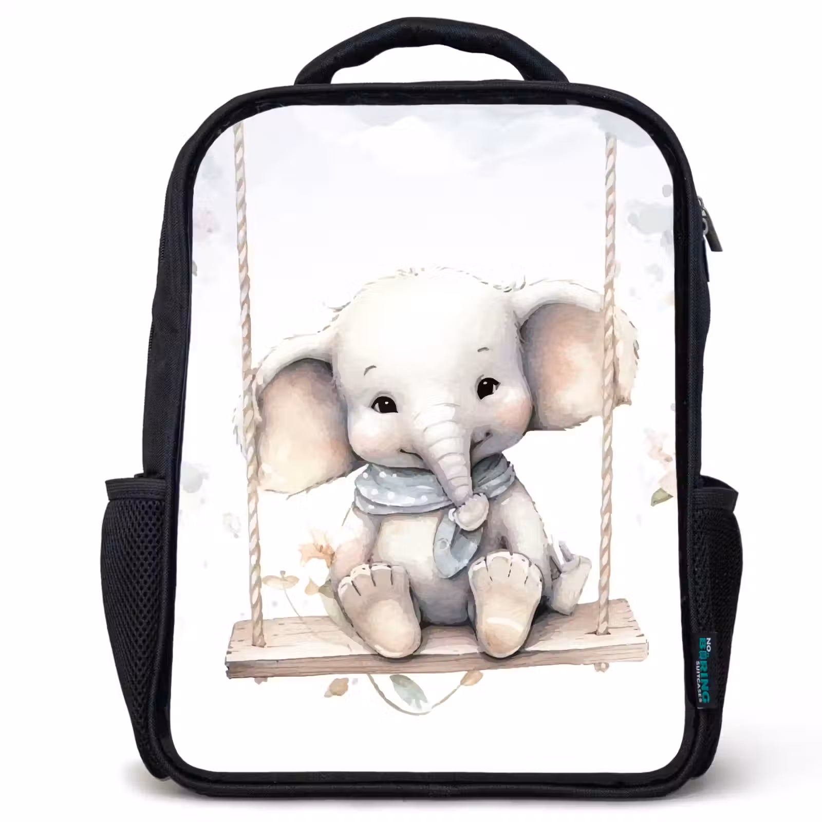 Kids backpack - Black - Elephant - Animal - Children — 1