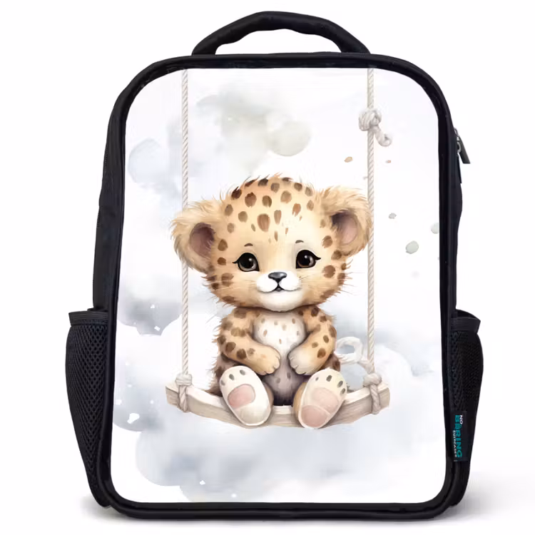 Kids backpack - Black - Leopard - Animal - Children — 1