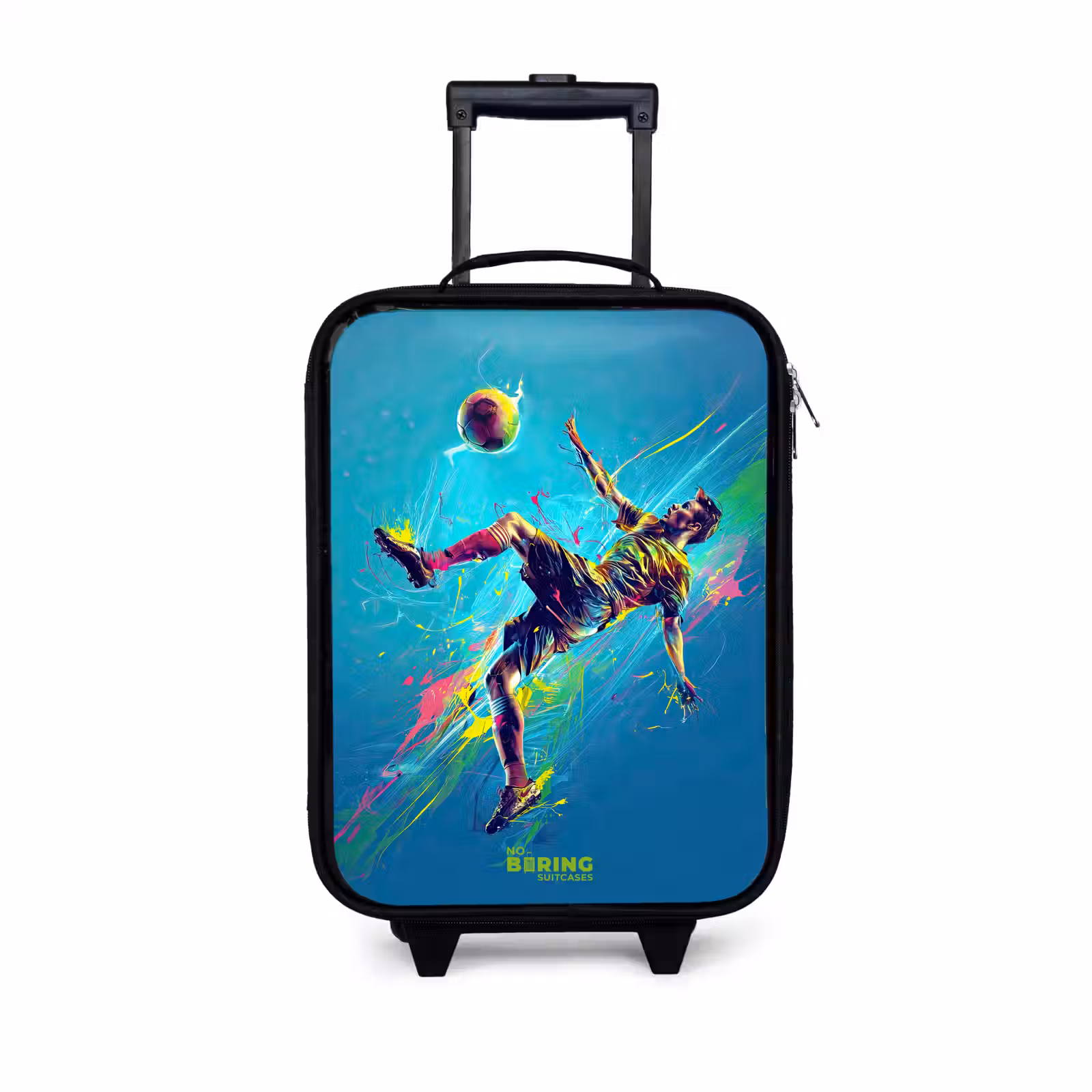 Children's suitcase - Neon - Football - Kick - Colorful — 1