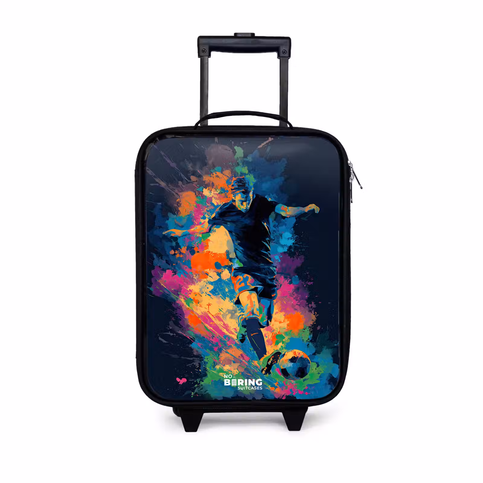 Children's suitcase - Neon - Footballer - Colorful — 1