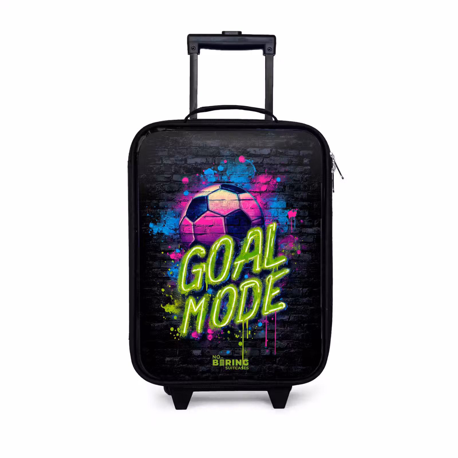 Children's suitcase - Neon - Graffiti - Football - Colorful — 1