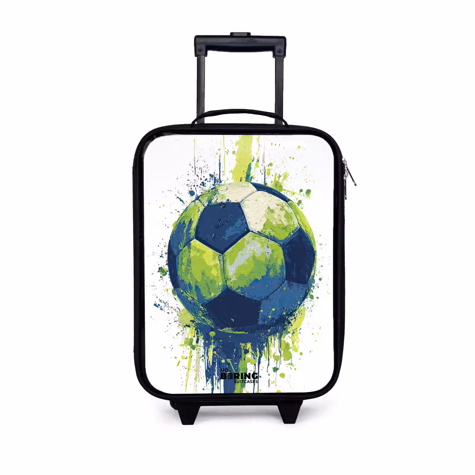 Children's suitcase - Soccer - Paint - Green - Blue — 1