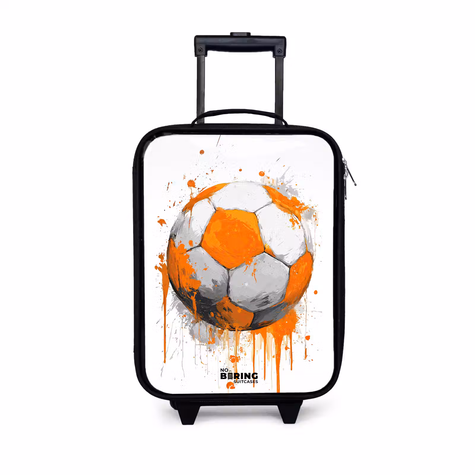 Children's suitcase - Soccer - Paint - Orange — 1