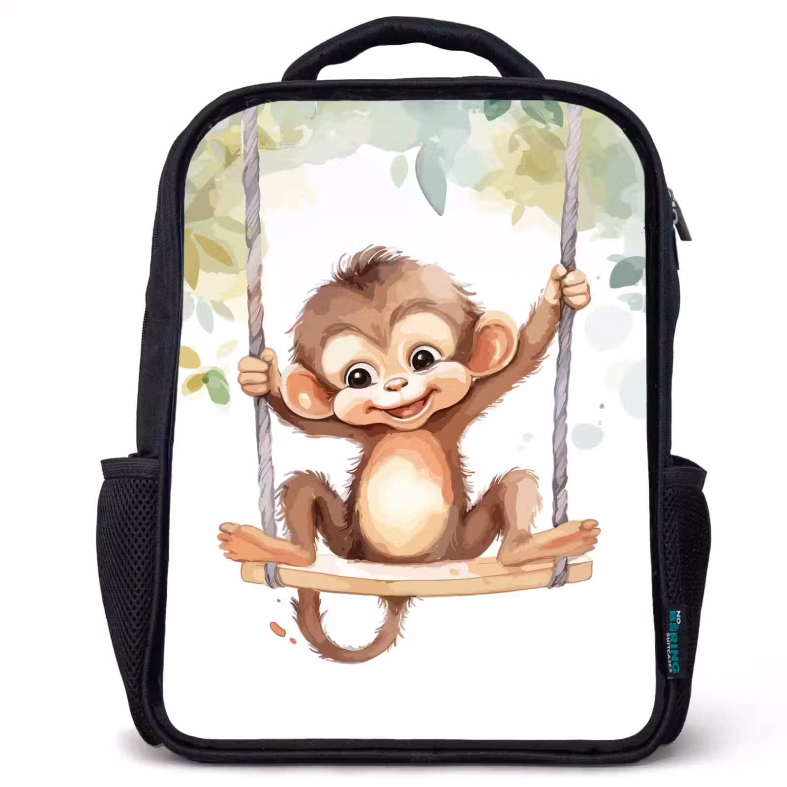 Kids backpack - Black - Monkey - Animal - Children - Jungle — 1