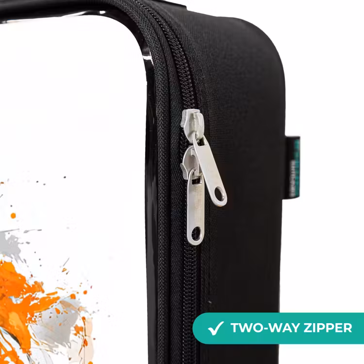 Children's suitcase - Soccer - Paint - Orange — 5