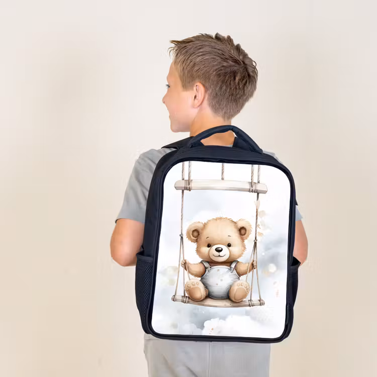 Kids backpack - Black - Bear - Baby - Animal - Children — 2