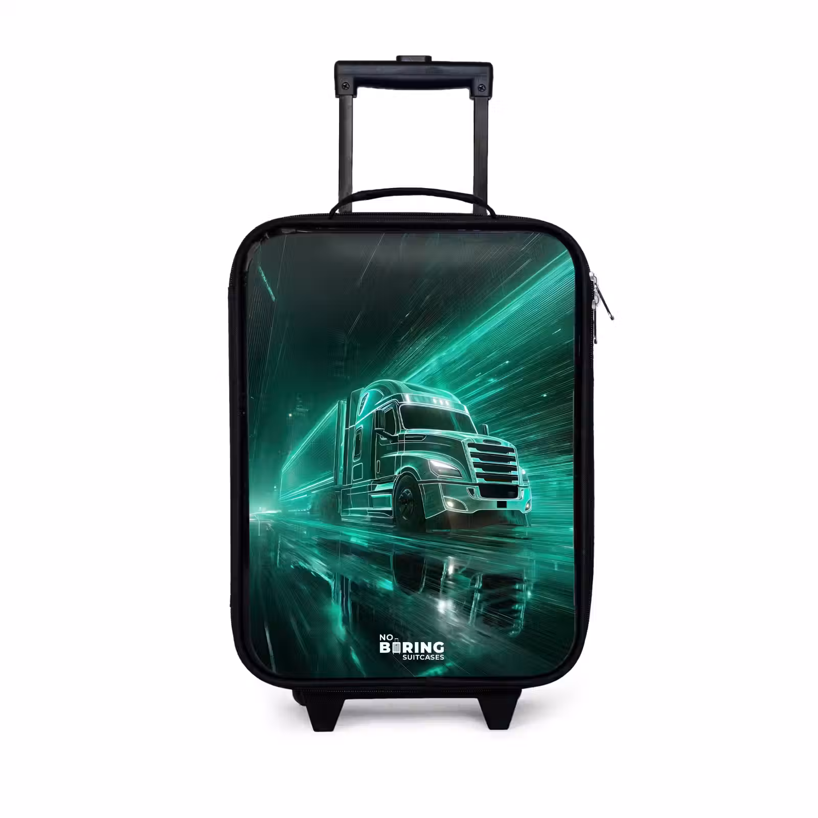 Children's suitcase - Truck - Neon - Green - City — 1