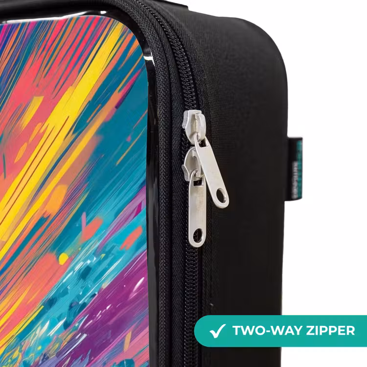 Children's suitcase - Race car - Explosion - Colorful - Abstract — 5