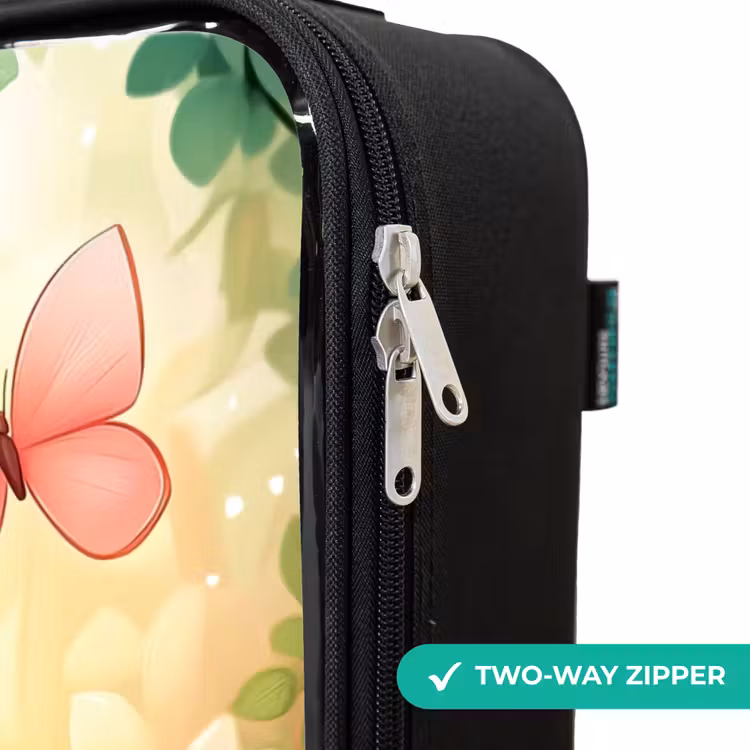 Children's suitcase - Cat - Butterfly - Flowers — 5