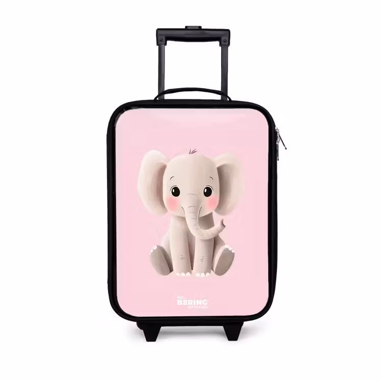 Children's suitcase - Elephant - Baby - Blushes - Illustration — 1