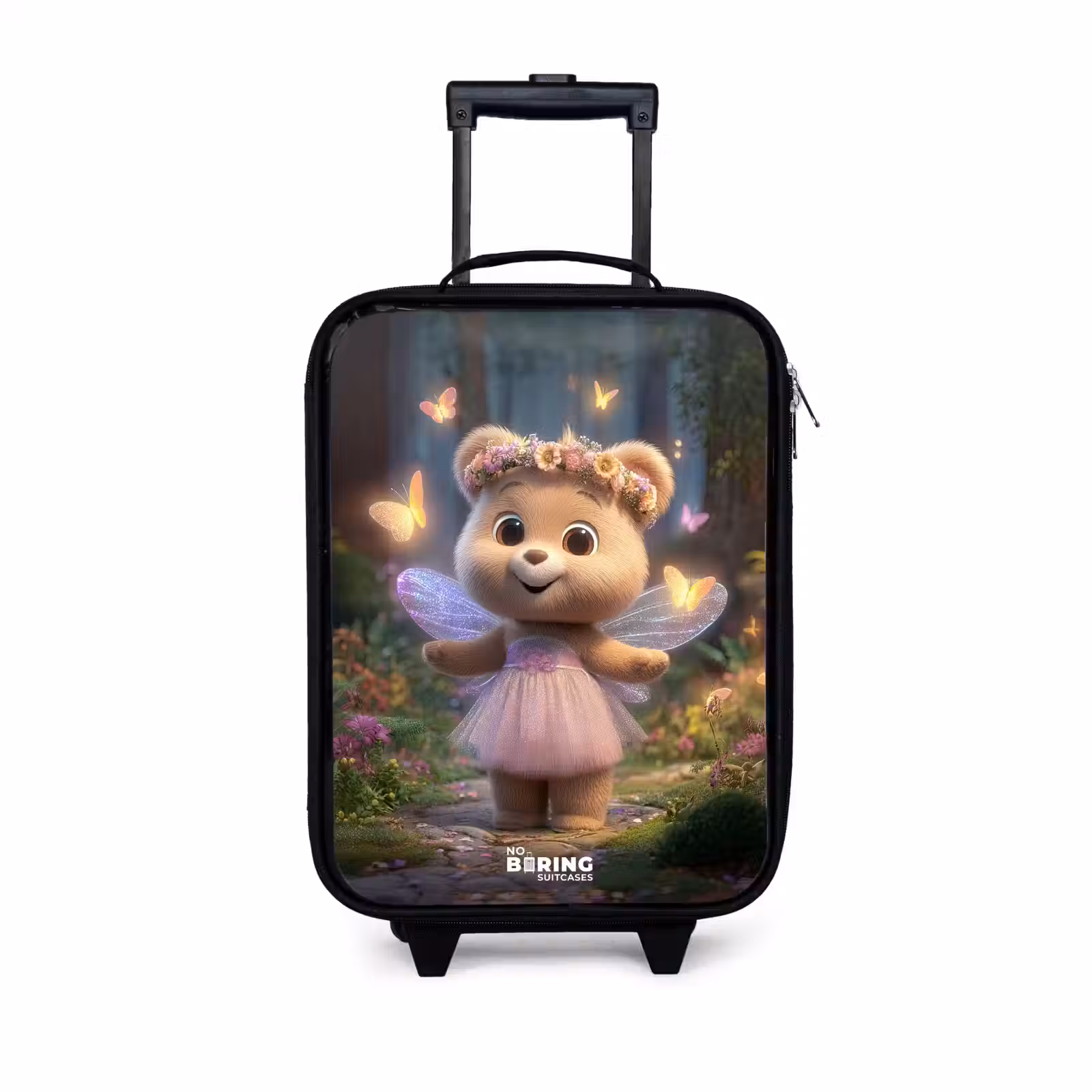Children's suitcase - Bear - Butterflies - Forest - Fairy — 1