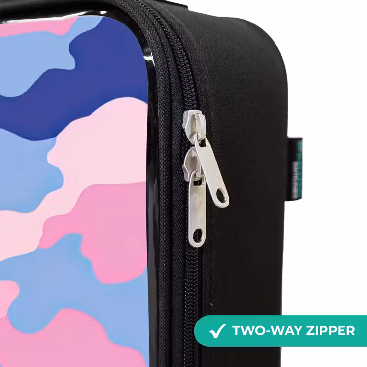 Children's suitcase - Camouflage - Pink - Blue — 5
