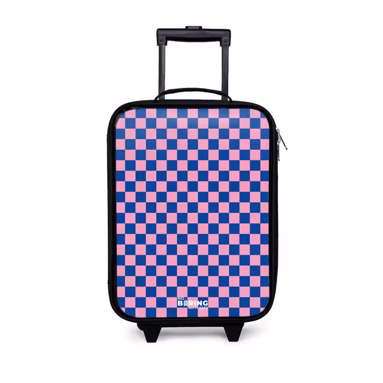 Children's suitcase - Cubes - Blue - Pink — 1
