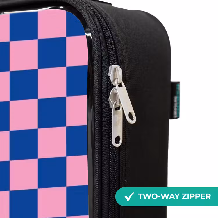 Children's suitcase - Cubes - Blue - Pink — 5