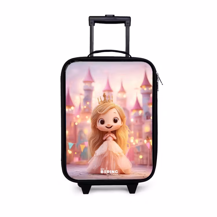 Children's suitcase - Princess - Pink - Castle — 1