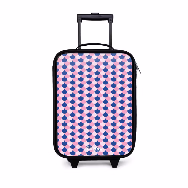 Children's suitcase - Scales - Pattern - Blue - Pink — 1