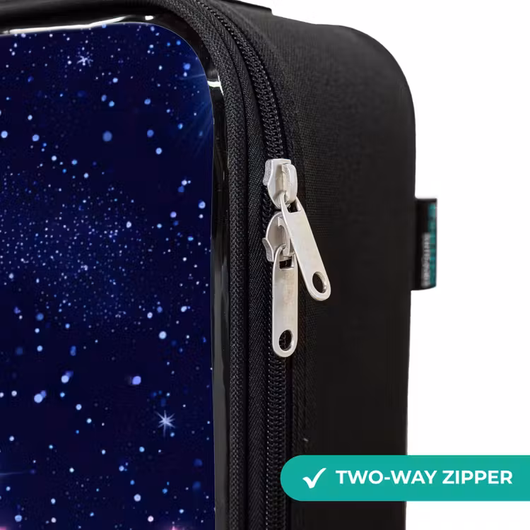 Children's suitcase - Stars - Galaxy - Blue - Pink — 5