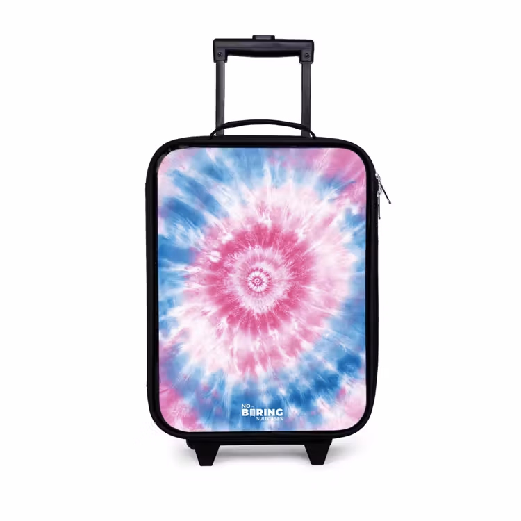 Children's suitcase - Tie dye - Abstract - Blue - Pink — 1