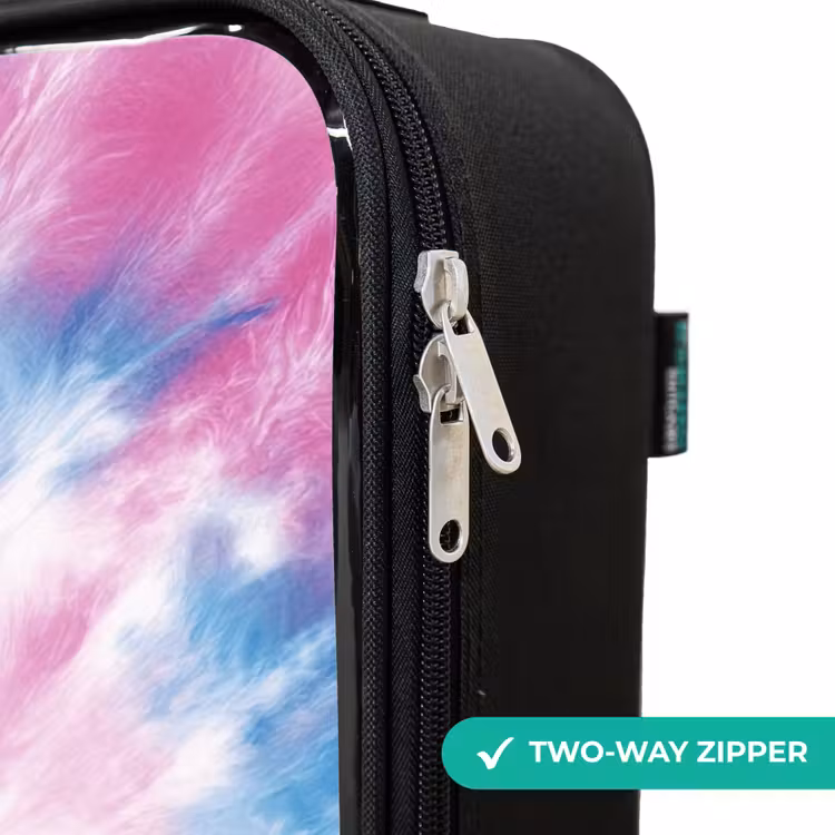 Children's suitcase - Tie dye - Abstract - Blue - Pink — 5