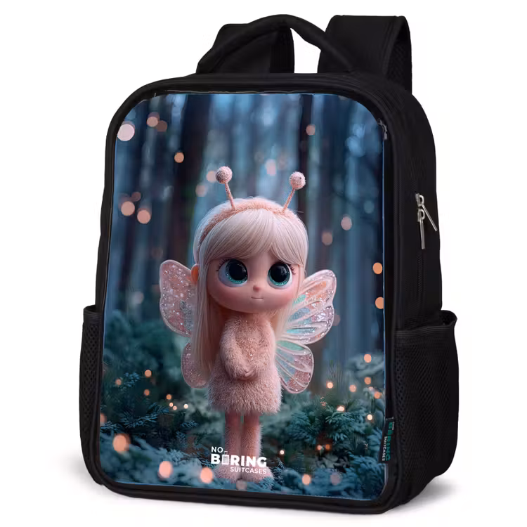 Kids backpack - Black - Fairy - Forest - Glitters — 4
