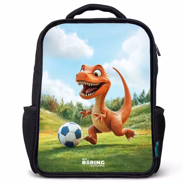 Kids backpack - Black - Soccer - Dino - Sports — 1