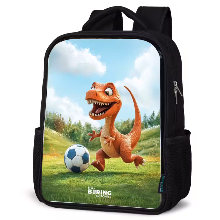 Kids backpack - Black - Soccer - Dino - Sports — 4