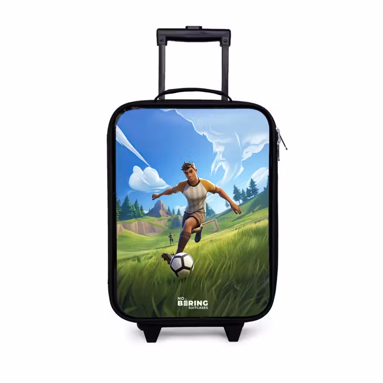 Children's suitcase - Soccer - Boy - Goal - Soccer jersey — 1